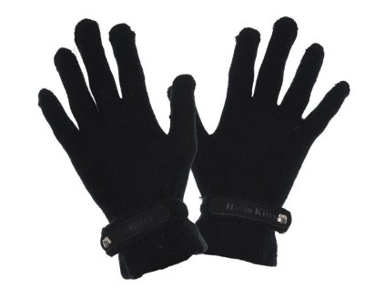 RUKAVICE HELLO KITTY h11f4319 černé (Velikost uni)