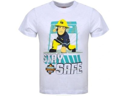 TRIČKO POŽÁRNÍK SAM em 138 bílé (Velikost 98)