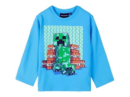 TRIKO MINECRAFT 169 - 48069 modré (Velikost 128)