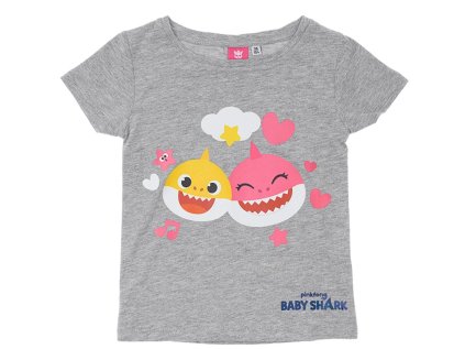TRIČKO BABY SHARK Erv 35679 šedé (Velikost 116)