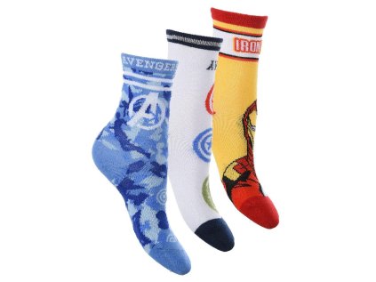 SADA 3 KS PONOŽKY AVENGERS ev 0623-1 (Velikost 23-26)