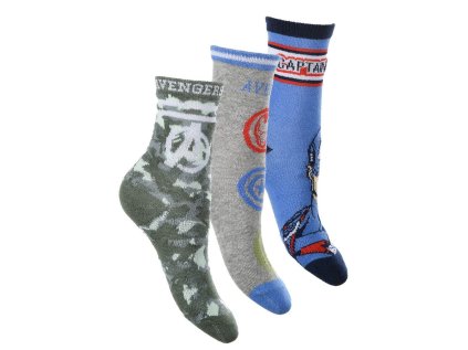 SADA 3 KS PONOŽKY AVENGERS ev 0623-2 (Velikost 23-26)