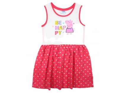 ŠATY PEPPA PIG em 876 bílo - malinové (Velikost 92)