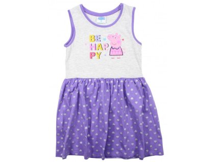 ŠATY PEPPA PIG em 876 šedo - fialové (Velikost 92)