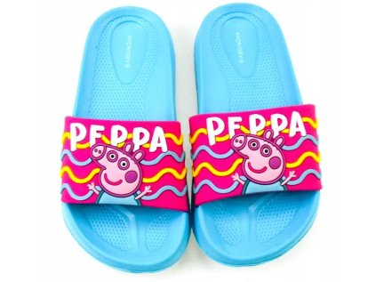 PANTOFLE PEPPA PIG 3D em 845 tyrkysové (Velikost 25-26)