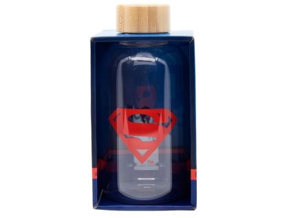 SKLENĚNÁ LÁHEV NA PITÍ SUPERMAN stor 85601 (Velikost uni)