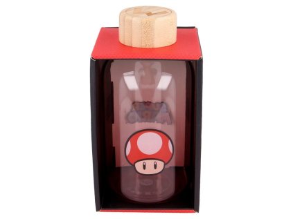 SKLENĚNÁ LÁHEV NA PITÍ SUPER MARIO stor 00384 (Velikost uni)