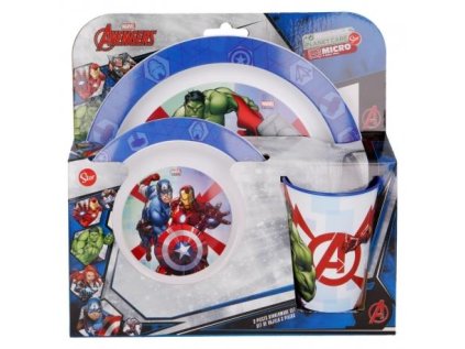 3 - DÍLNÝ PLASTOVÝ SET AVENGERS Stor 57749 box (Velikost uni)