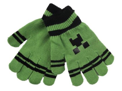 RUKAVICE MINECRAFT F UK 54888 zelené (Velikost uni)