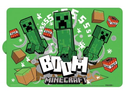 PODLOŽKA MINECRAFT J 08588 zelená Boom 08588 (Velikost uni)