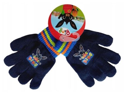 RUKAVICE BING em 124 tm. modré (Velikost uni)