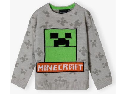 SVETR MINECRAFT F UK 025b šedý (Velikost 6)