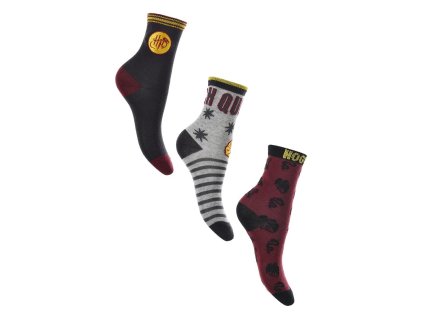 SADA 3 KS PONOŽKY HARRY POTTER vh 0605-1 (Velikost 23-26)