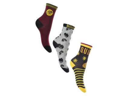 SADA 3 KS PONOŽKY HARRY POTTER vh 0605-2 (Velikost 23-26)