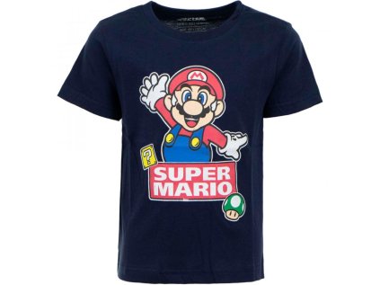 TRIČKO SUPER MARIO 1991 tm. modré (Velikost 3)