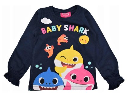 TRIKO BABY SHARK em 002 tm. modré girl (Velikost 92)