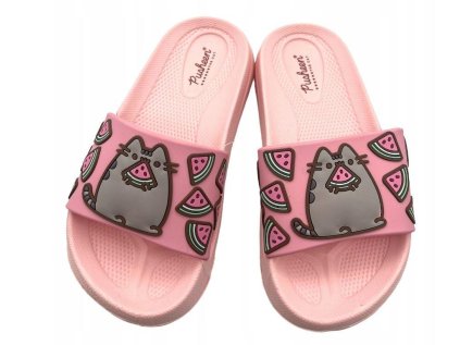 PANTOFLE PUSHEEN em 052 růžové 3D (Velikost 25-26)