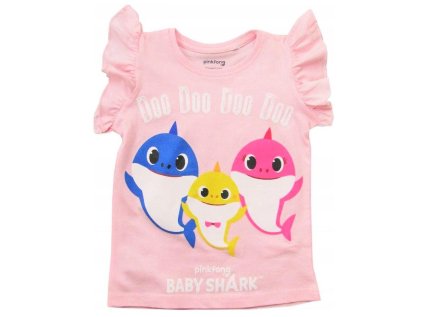 TRIČKO BABY SHARK Em 024 růžové (Velikost 2)