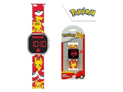 LED HODINKY POKÉMON Eur pok4387 ku červené (Velikost uni)