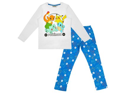 PYŽAMO POKÉMON f UK 23 - 68257 - 001 - bílo - modré (Velikost 6)