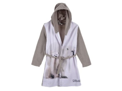 ŽUPAN USHUAIA Usrh 053 šedý - lední medvěd (Velikost 3)