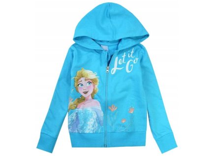 MIKINA FROZEN Em 9586 tyrkysová (Velikost 128)