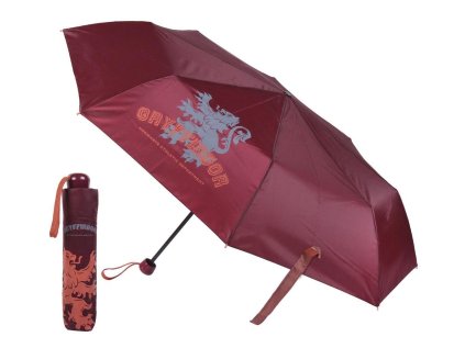 DEŠTNÍK HARRY POTTER skládací Cer 0667 vínový (Velikost uni)