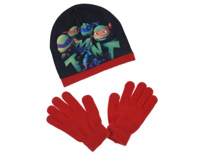ČEPICE A RUKAVICE ŽELVY NINJA ph 4183 červená (Velikost 52)