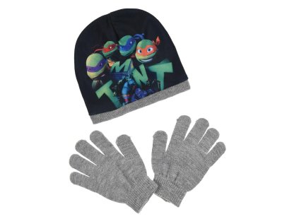 ČEPICE A RUKAVICE ŽELVY NINJA ph 4183 šedá (Velikost 52)