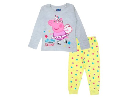 PYŽAMO PEPPA PIG Em PP 52 04 899 šedo - žluté (Velikost 92)