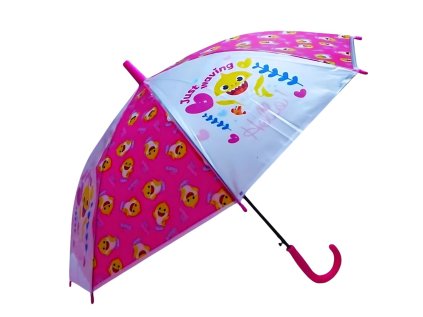 DEŠTNÍK BABY SHARK em 093 růžový (Velikost uni)