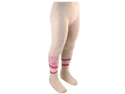 PUNČOCHÁČE PEPPA PIG em 893 sv. meruňkové (Velikost 2-3)
