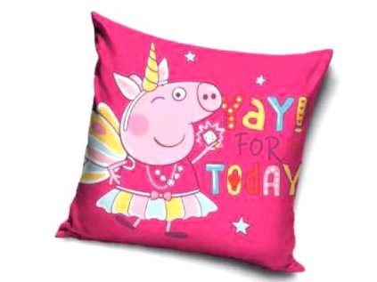 POVLAK NA POLŠTÁŘ PEPPA PIG Ca 225128 malinový (Velikost uni)