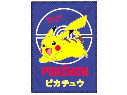 FLÍSOVÁ DEKA POKÉMON Te po23-030 modrá (Velikost uni)