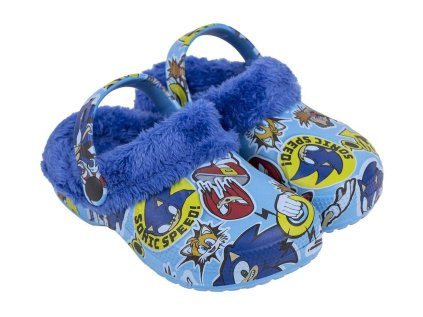 VYTEPLENÉ CLOG SANDÁLE SONIC Cer 6159 modré (Velikost 26-27)