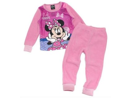 PYŽAMO MINNIE Em 9761 růžové long ram. (Velikost 2)
