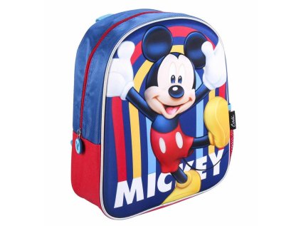 SVÍTÍCÍ 3D BATOH MICKEY Cer 3799 červeno - modrý (Velikost uni)