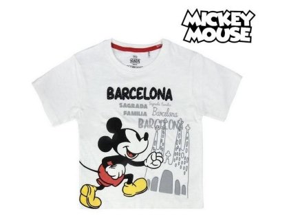 TRIČKO MICKEY Cer 3846 Barcelona bílé (Velikost 2-3)