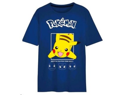 TRIČKO POKÉMON Erv 40612 tm. modré (Velikost 110-116)