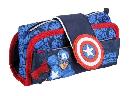 PENÁL NA SUCHÝ ZIP AVENGERS CAPTAIN AMERICA Cer 0304 tm. modrý (Velikost uni)