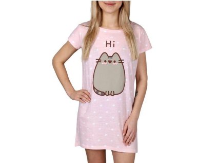 NOČNÍ KOŠILKA PUSHEEN (dospělé velikosti) em 005 růžová (Velikost L)