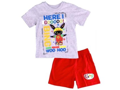 PYŽAMO BING em 041 šedo - červené (Velikost 2)