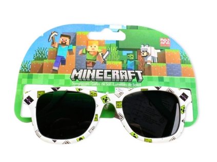 SLUNEČNÍ BRÝLE MINECRAFT Eur mc00027 bílé (Velikost uni)