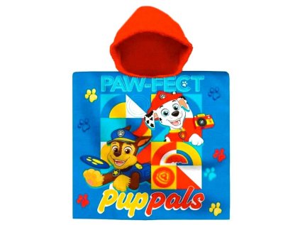 PONČO TLAPKOVÁ PATROLA Eur pw19924 modré (Velikost uni)