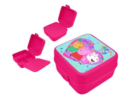 MULTI BOX NA SVAČINU PEPPA PIG Eur pp09062 růžový (Velikost uni)