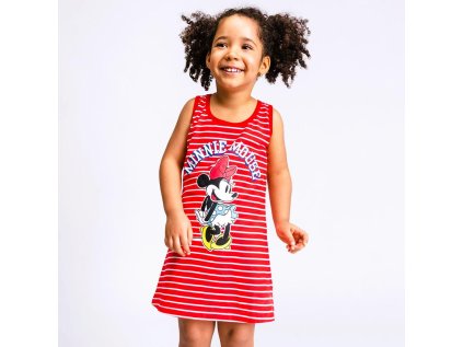 ŠATY MINNIE Cer 8894 červený proužek (Velikost 3)