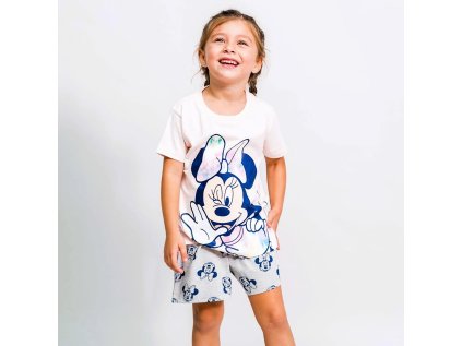 PYŽAMO MINNIE Cer 1117 růžovo - šedé short (Velikost 3)