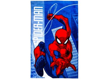 RUČNÍK SPIDERMAN JFK 036617 modrý (Velikost uni)