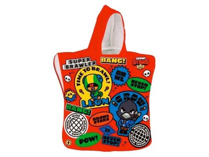 PONČO BRAWL STARS te s04206 červené (Velikost uni)