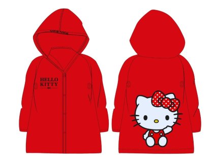 PLÁŠTĚNKA HELLO KITTY em 2328 červená (Velikost 3-4)